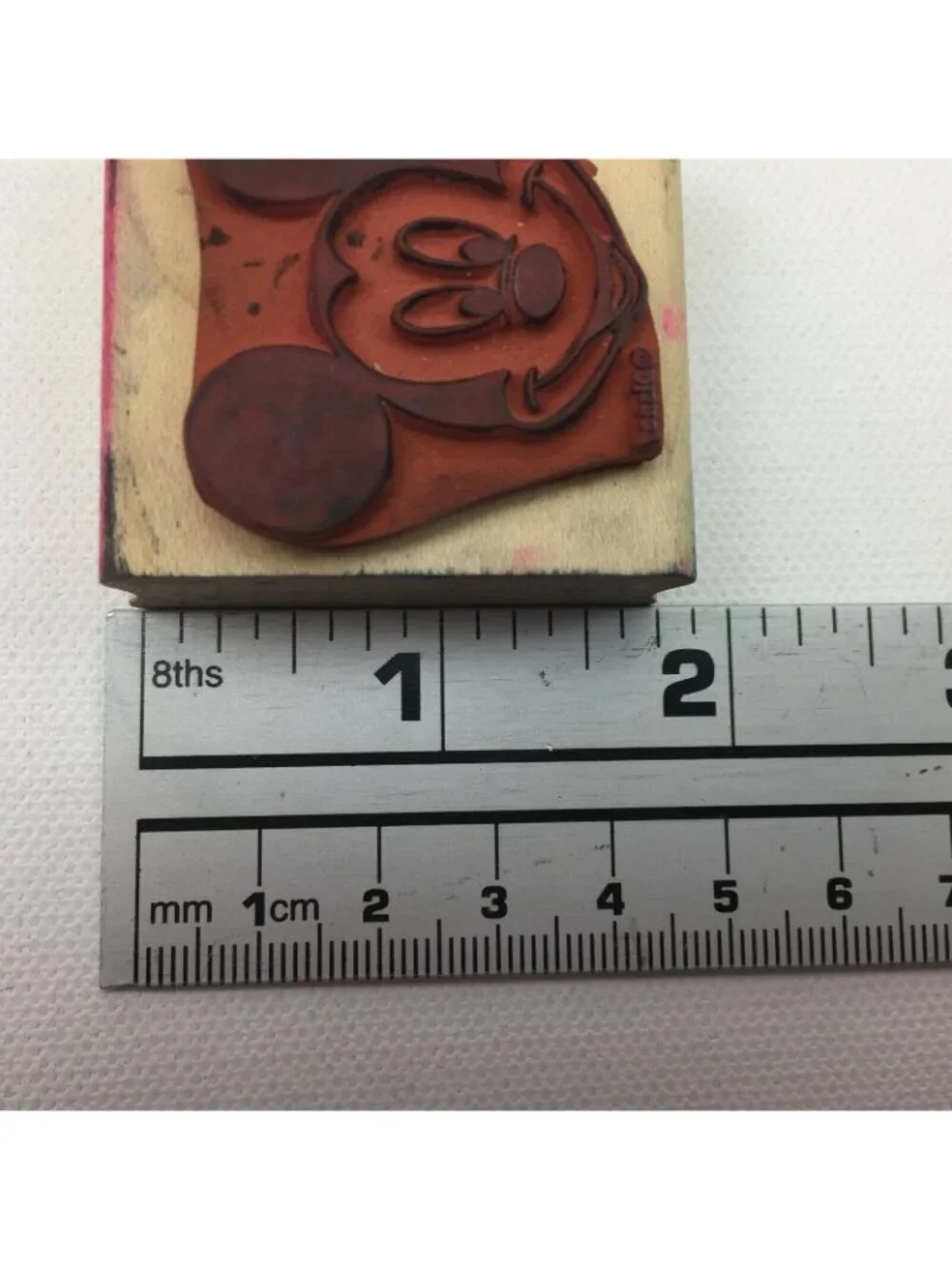 Disney Mickey Mouse Rubber Stamp Vintage Craft Tool 375-C By Rubber Stampede USA